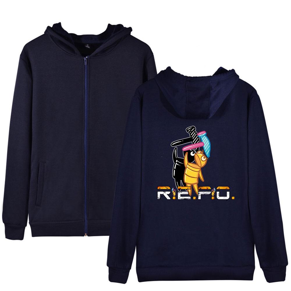 R.E.P.O Printed Women Men's Jackets Hooded Coats Casual Zipper Sweatshirts Male Tracksuit Fashion Jacket Mens Clothing Outerwear