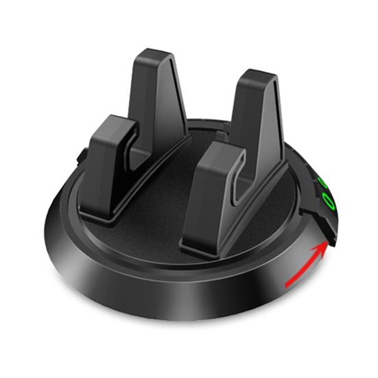 Car Phone Holder 360-Degree Universal Base Non-Slip Slot Soft Silicone Rotatable Safe Support Temporary Parking Card