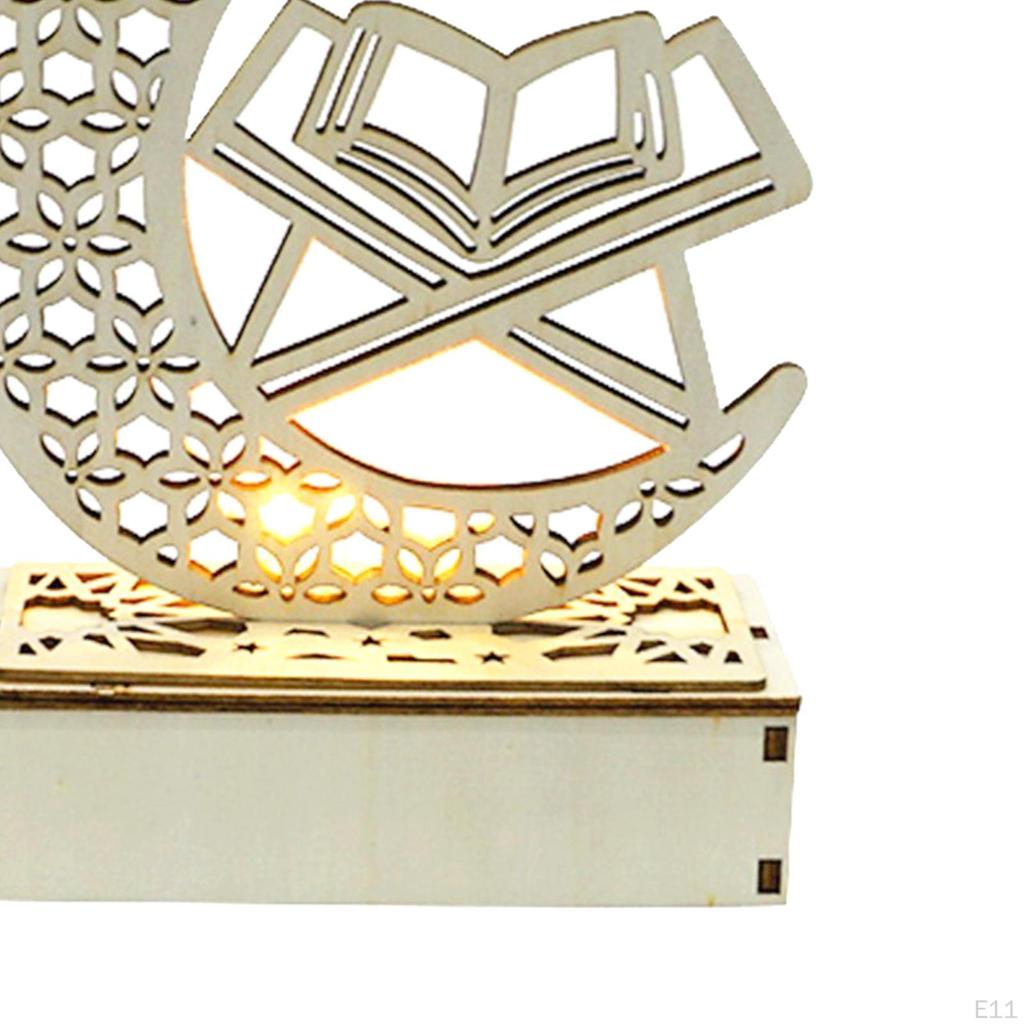 Eid Crafts Night Light, , Ramadan Mubarak Lamp Decorations, Home Party Bedroom Ornaments for