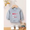 European Sizes Cute and Lovely Printed Pattern, Soft and Skin Friendly Baby Kid Spring Autumn Baby Thin Versatile Round Neck Hoodie