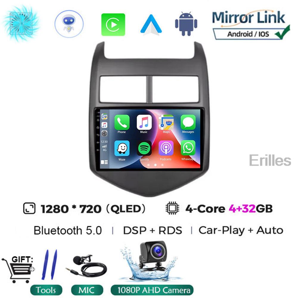 

5G 2din Android 14 Автомагнитола Мультимедийный плеер Для Chevrolet Aveo 2 Sonic T300 Авторадио CarPlay Навигация GPS