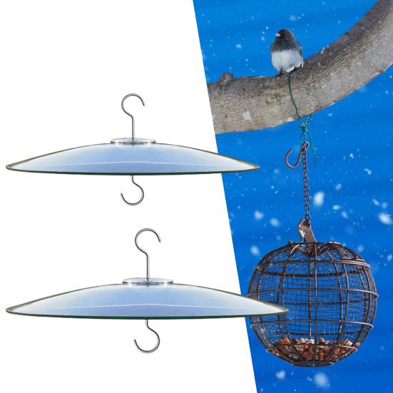 Vogelfutterhausabdeckung mit Hakenaufhängung Design Glatte Kanten Einfache Montage Schützend