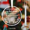 1pc/2pcs Christmas Friendship Ornament Friendship Gifts My Best Friend Ornament Christmas Tree Decoration Glass Ornament Xmas Gift