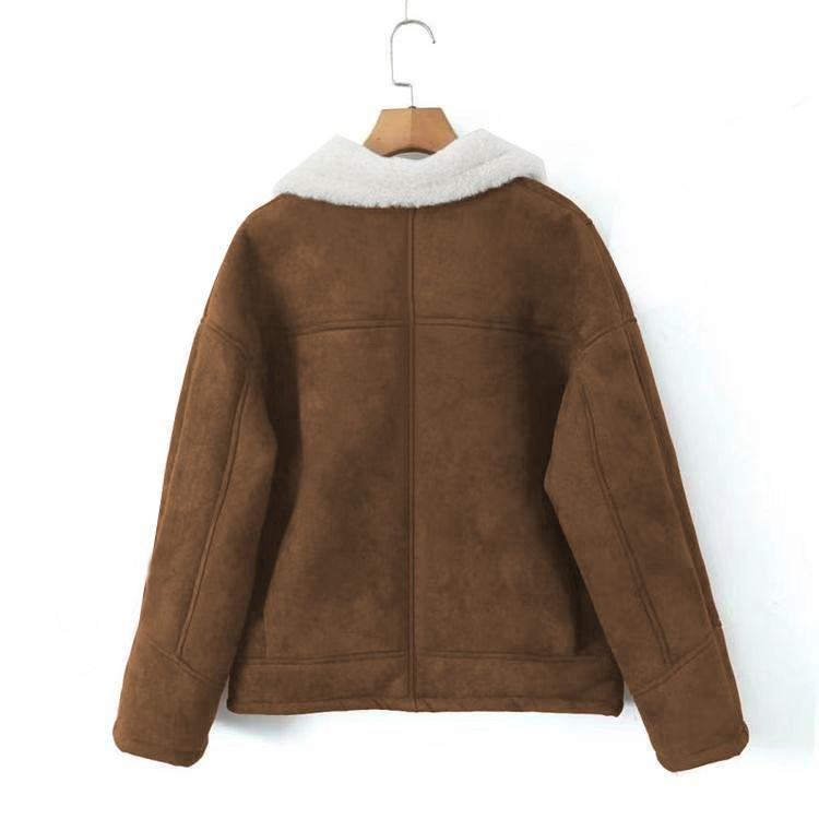 Stylish, Loose-fitting, Warm, Retro- Lamb Wool Coat For Women