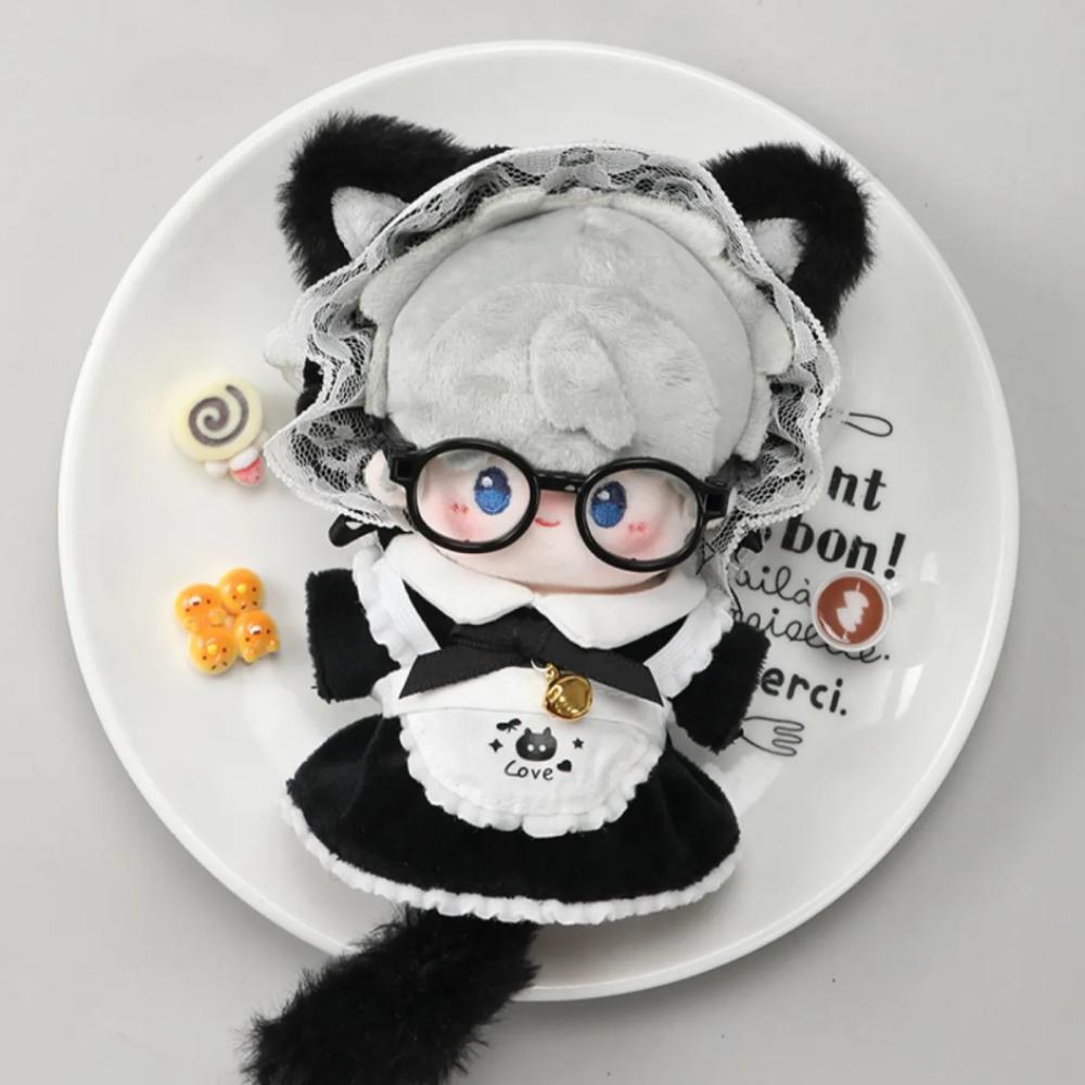 Bow Skirt Cotton Doll's Clothes Cat Tail Plush Doll Clothes  Children's Gift