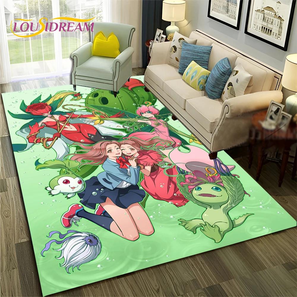 Cartoon Digimon Adventure Monster 3D Carpet Rug for Home Living Room Bedroom Sofa Doormat Decor,kids Area Rug Non-slip Floor Mat
