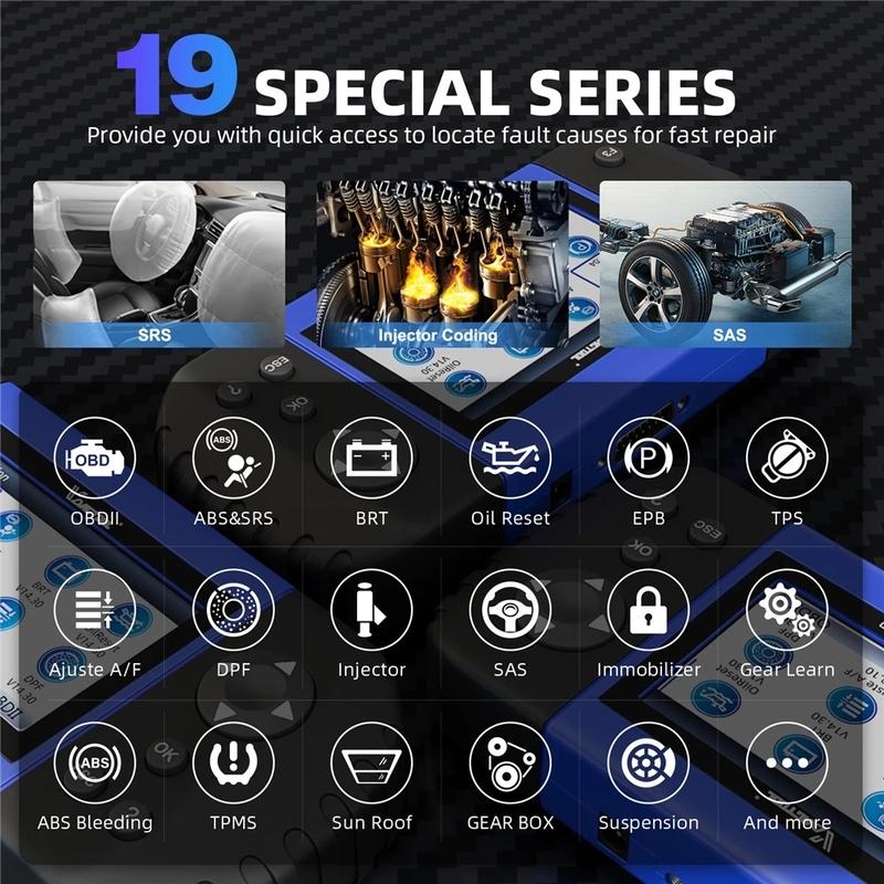 VDIAGTOOL VT600 Elite Car Diagnostic Scanner Engine ABS SRS EPB Oil Service Reset VT600e Auto Scan Tools 19 Lifetime Free Update