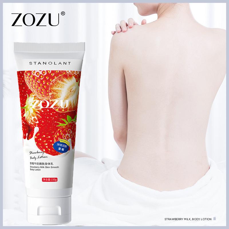 Strawberry Milk Rejuvenating Body Lotion Moisturizing Improves Roughness Brightening Skin Refreshing Care Body Cream