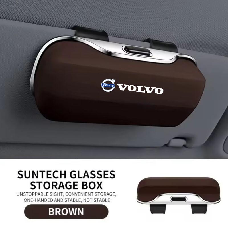 For Volvo XC40 XC60 XC70 XC90 S40 S60 S90 V40 V50 V60 V90 Car Visor Sunglasses Glasses Case Glasses Holder Clip Box Accessories