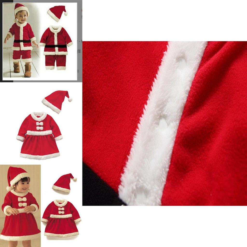 Cozy And Adorable Children's Santa Claus Christmas Costume Outfit Set