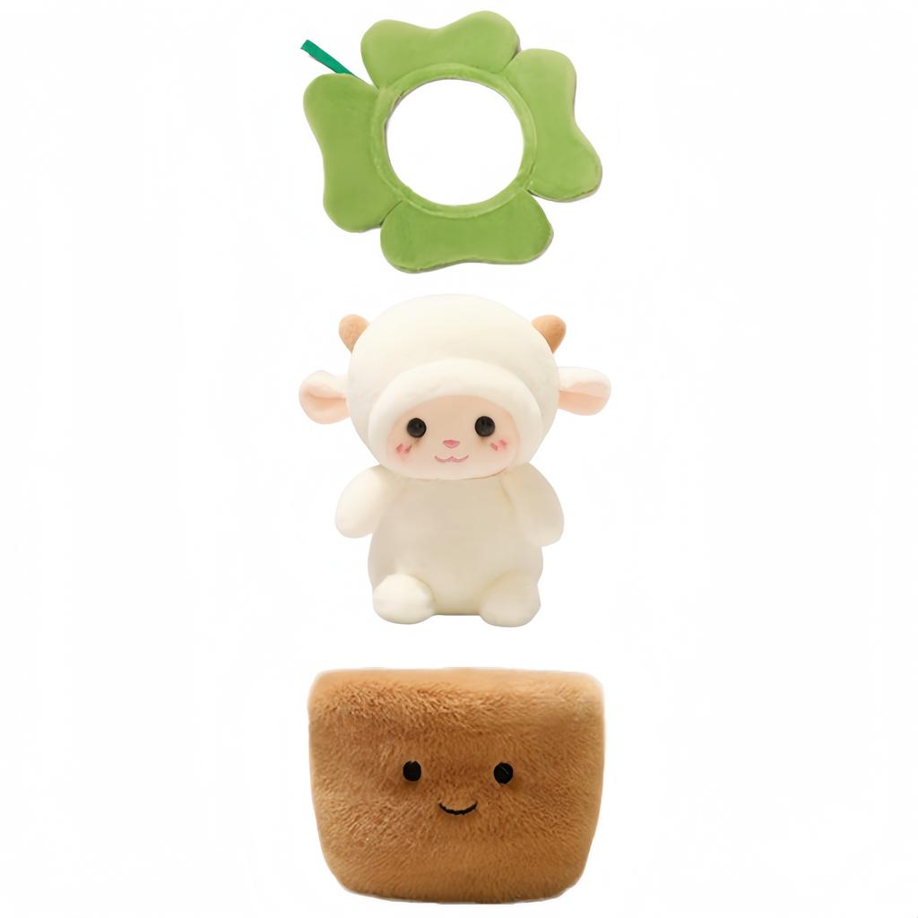Niedliche Schaf Plüschtiere 16cm Lamm Stofftier Kawaii Schreibtisch Dekorative Spielzeuge Entzückendes Geschenk Für Freundin Kreative Geburtstagsgeschenke