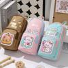 Schoolbag Shape Pen Bag Large Capacity Pencil Case High Quality Stationery Bag  Gift