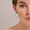 Simple Flower Spirit Pendant Earring Fshion Dangle Earrings Halloween Cartoon Acrylic Drop Earrings Party Jewelry
