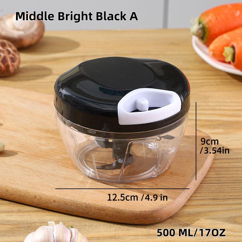 Manual Kitchen Garlic Press & Chopper - Ginger Mincer & Meat Grinder Combo