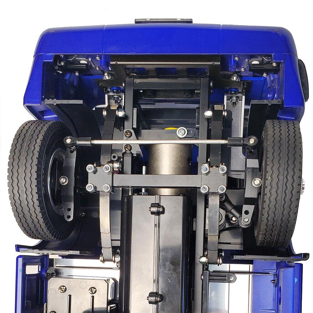 Metal Front Axle Steering Assembly Link Pole Linkage Rod No Power for Tamiya 1/14 RC Truck Tractor Car Upgrades Parts