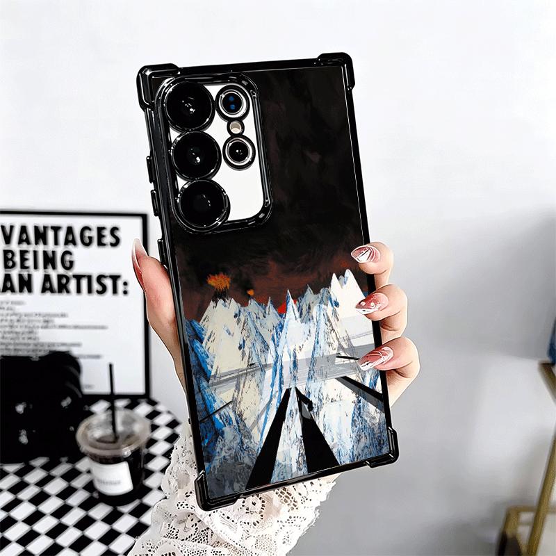 R-Radiohead Bnad Plating Phone Case For Samsung Galaxy S24 S25 FE S26 Edge S23 Ultra S22 S21 Plus S20 Anti-Fall Airabag Cover