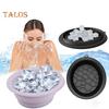 Portable Ice Bath Bowl Foldable Design Eco-friendly Reusable Efficient Cleaning Multipurpose Washing Basin Silicone Ice Bath Bowl