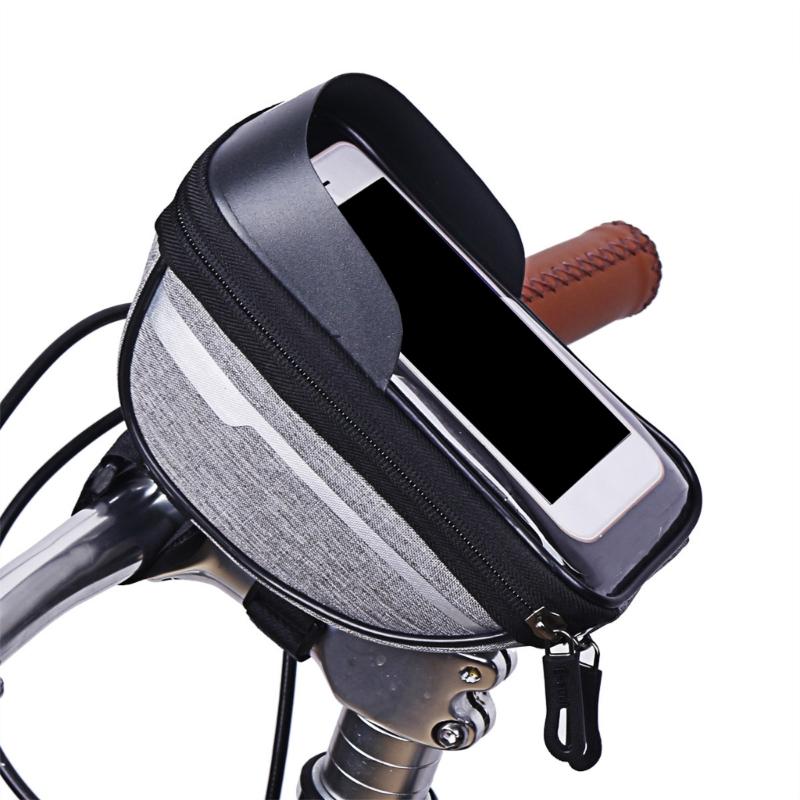 Waterproofs Cyclings Handlebars Bag Bicycles Upper Tube Bag Bicycles Front Frame Phone Stand Bag Easy To Install