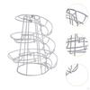Spiral Egg Dispenser Holder Space Saving Iron Large Capacity Storage Basket Display Rack for