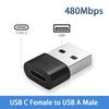 USB To USB C Adapter,Type C Female To A Male Charger Converter