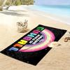 TAWOG Poster Print Beach Towel, Large Soft Quick Dry Towel for Beach Camping Swimming