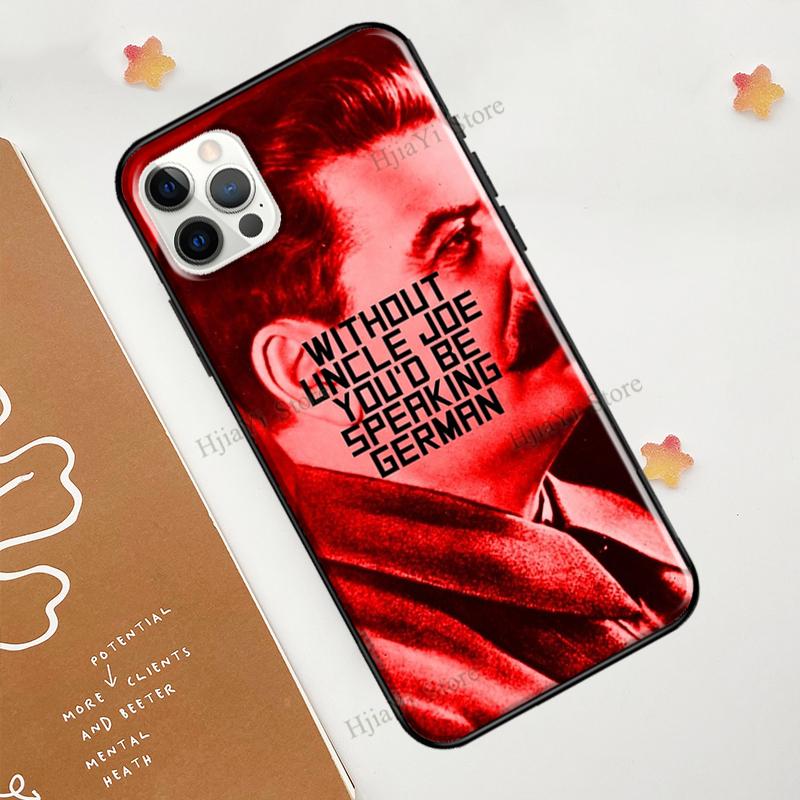USSR Joseph Stalin For iPhone 12 13 mini 11 Pro Max Phone Case For iPhone 7 8 Plus X XR XS Max SE 2020 Coque