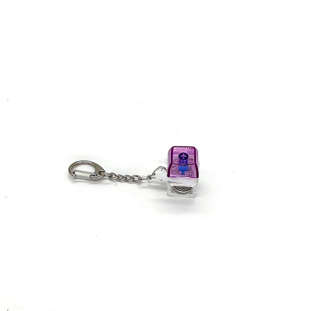 LED Keyboard Keychain Fidget Toys Crystal Clicker Sensory Toy for Stress Relief Keyboard Keychain Fidget Gadget for Adults Amagi