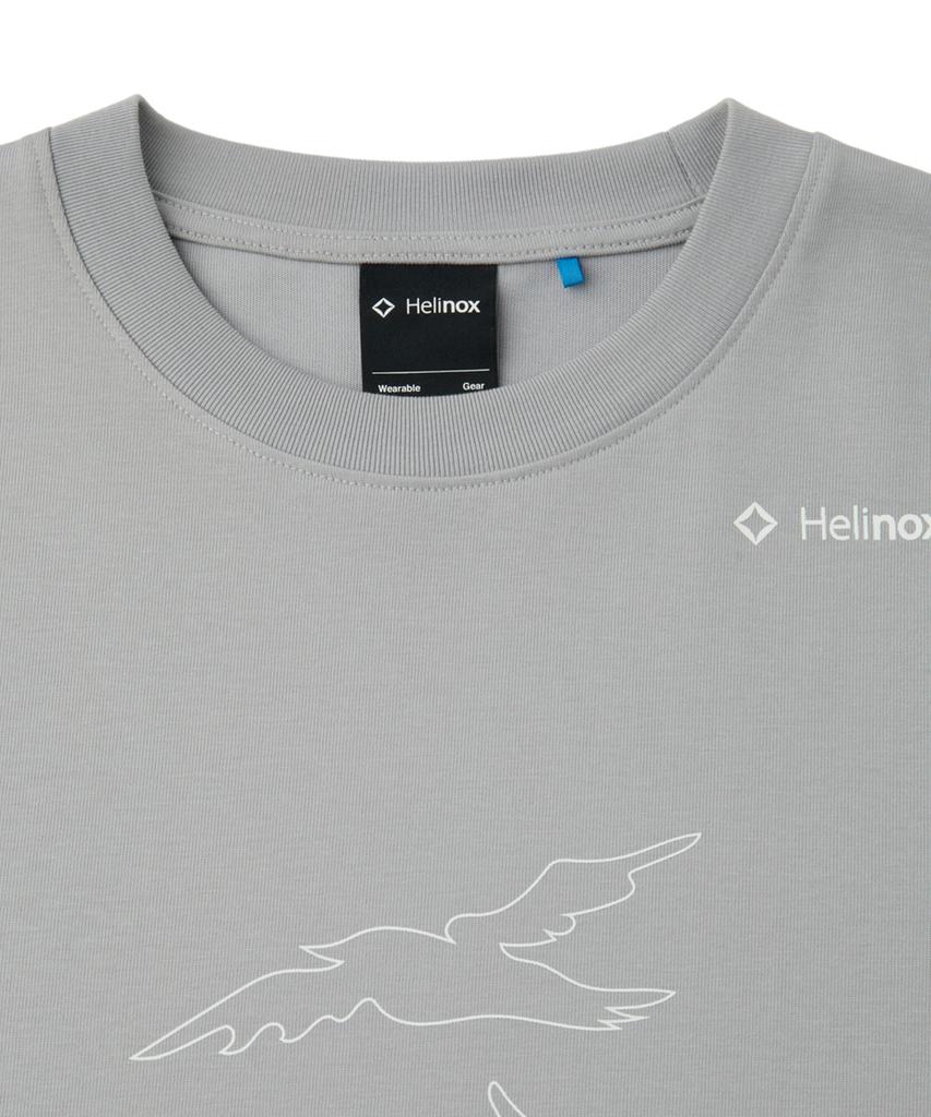 Hellinogseuweeo Splash Graphic T-Shirt_Light Gray