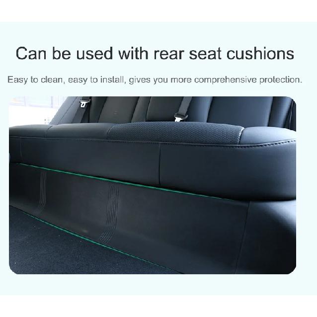 For Tesla Model 3 Highland Front Rear Door Sill Strip Guards Protective Mats Rear Underseat Cushion TPE Anti-dirty Pads