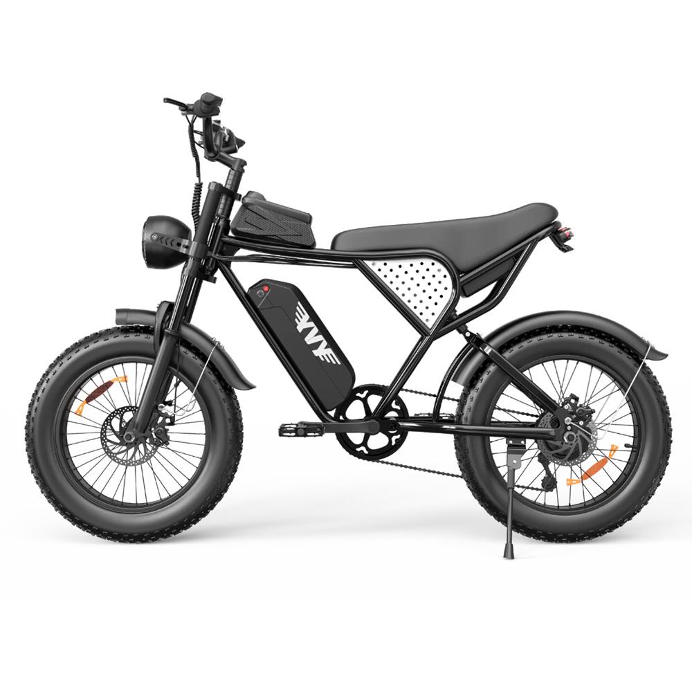 YVY C20Lite Off-Road & Mountain Adult Electric Bicycle 1000W 48V15Ah Pedelec, Front Fork Suspension, 20" Fat Tire E-Bike for Outdoor Adventure