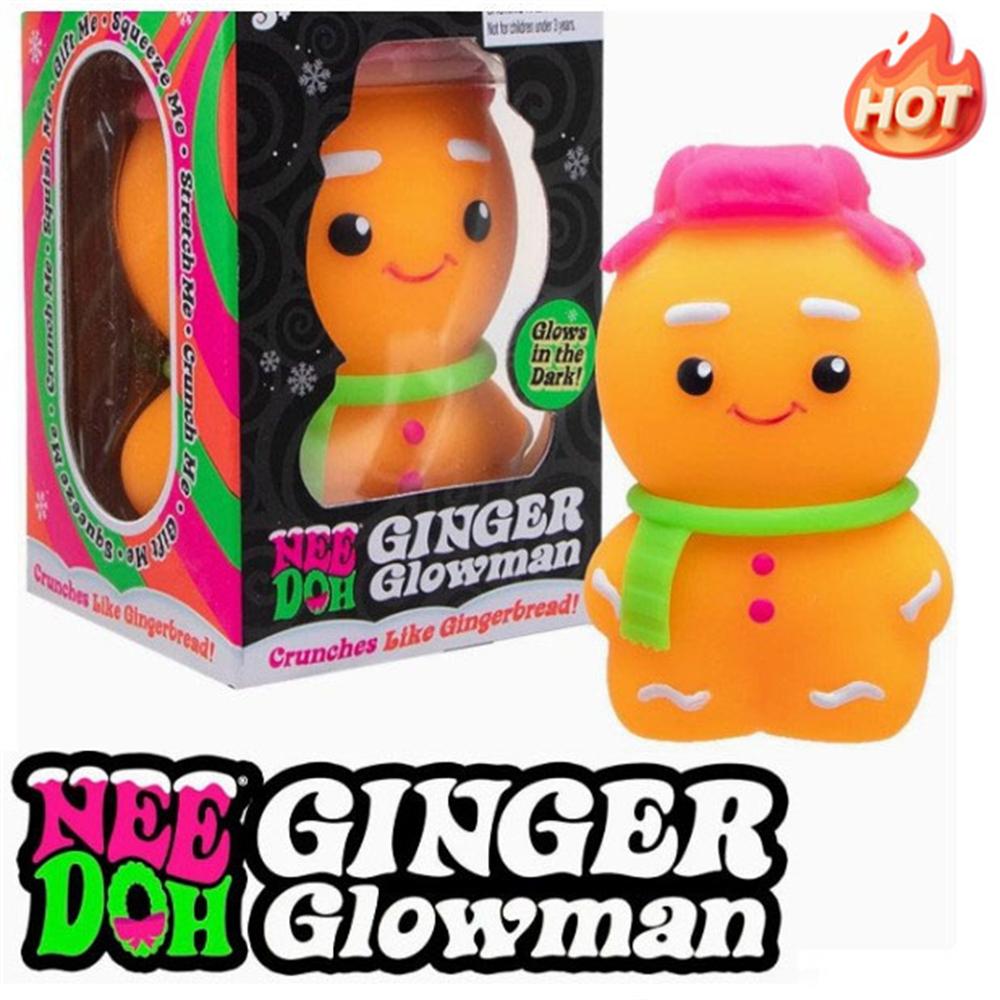 Neuer Schylling Needoh Ginger Glowman Sensorischer Nice-Sicle Stressabbau Squishy Würfel Anti-Angst Knetobjekt Für Konzentration ADHS