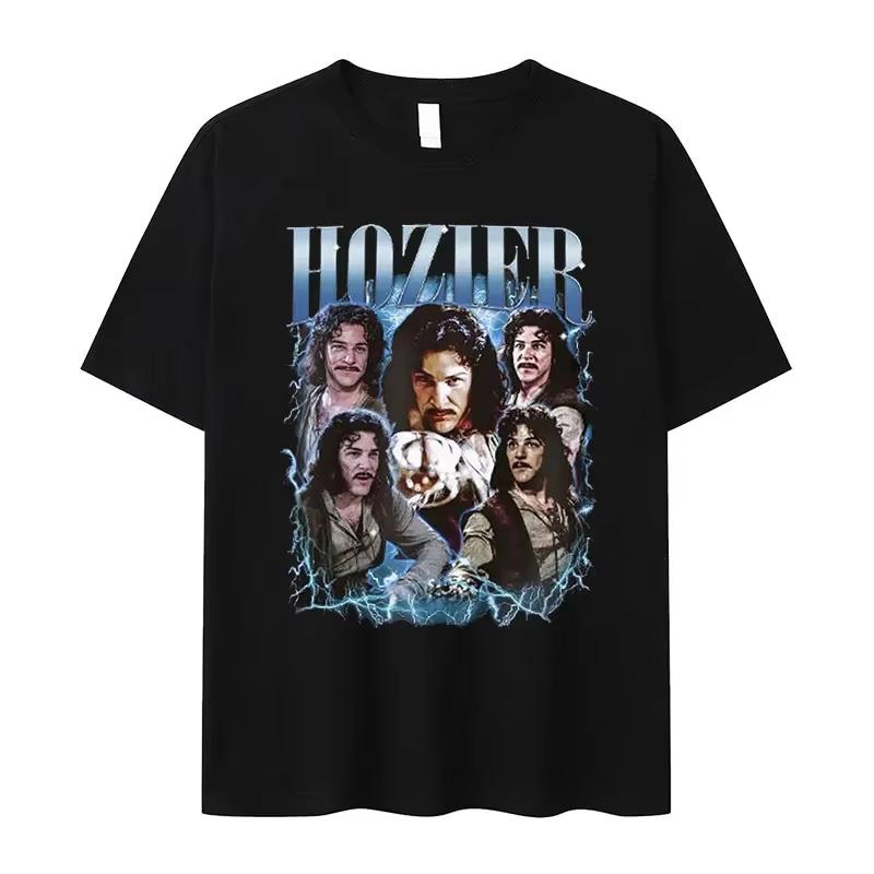 Hotsale Hozier Jesus 2025 Pattern Printed Tshirt Womens Hip Hop Retro Short Sleeve Tshirt Casual Oversized Tshirt Street Wear