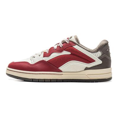 Li Ning Weigu Pro S Comfortable Versatile Non-Slip Wear-Resistant Low-Top Skate Shoes Men Sneaker Red White AEPV035-3