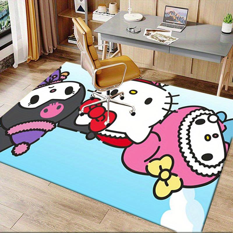 1pc Sanrio Melody Mermaid Printed Office Carpet Rectangle Rug Under The Table,Perfect Room Decor for Living Room, Bedroom, Kitchen, Non-slip Floor Mat