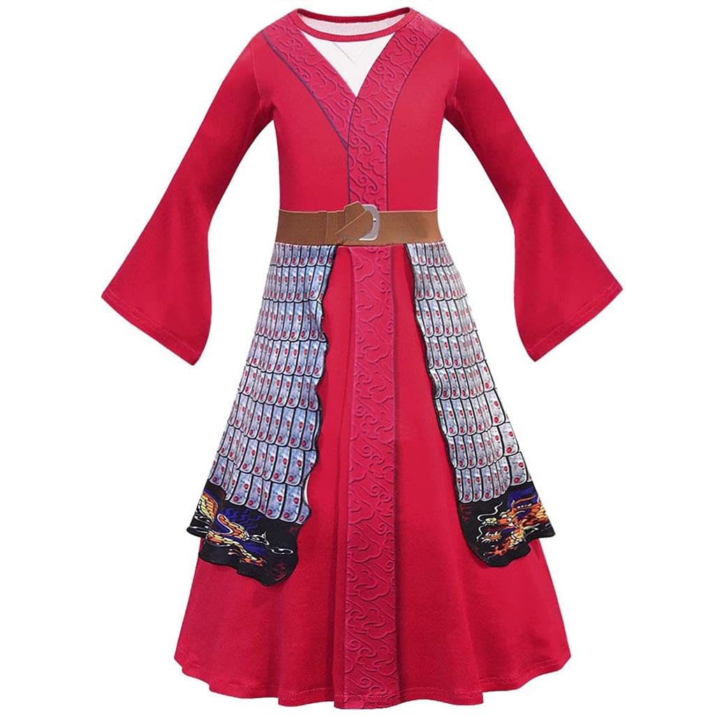[Dressy Daisy] Princess Warrior Toddler Girl Kids Costume, Traditional Chinese Clothing, Hanfu, Lady Hero, Halloween Cosplay, Fancy Party Outfit,