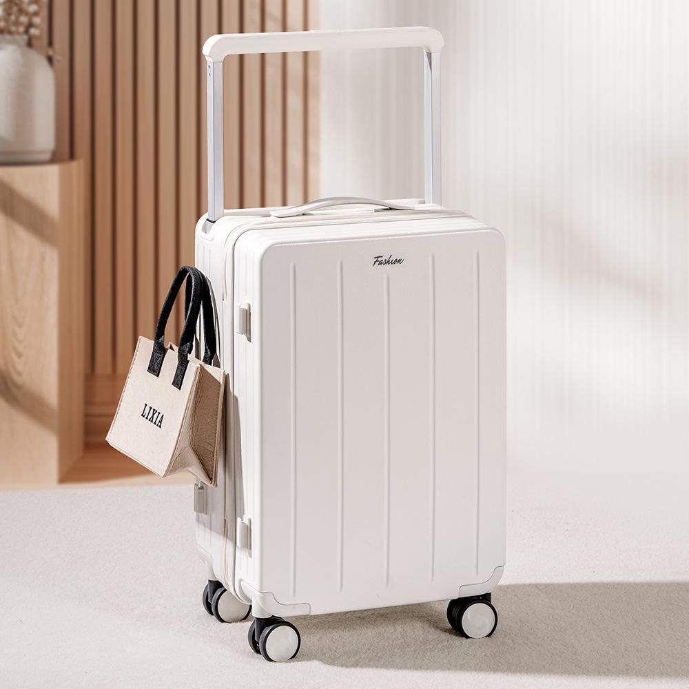 Lightweight 20/24 Inch Carry-on Suitcase with Wide Drawbar and Combination Lock for Men and Women