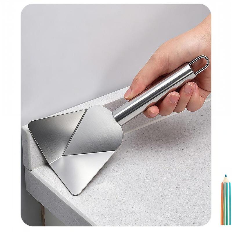 Stainless Steel Drywall Corner Trowel Dual Use For Inside Outside Corners Perfect For Wall Plastering Home Renovation Work