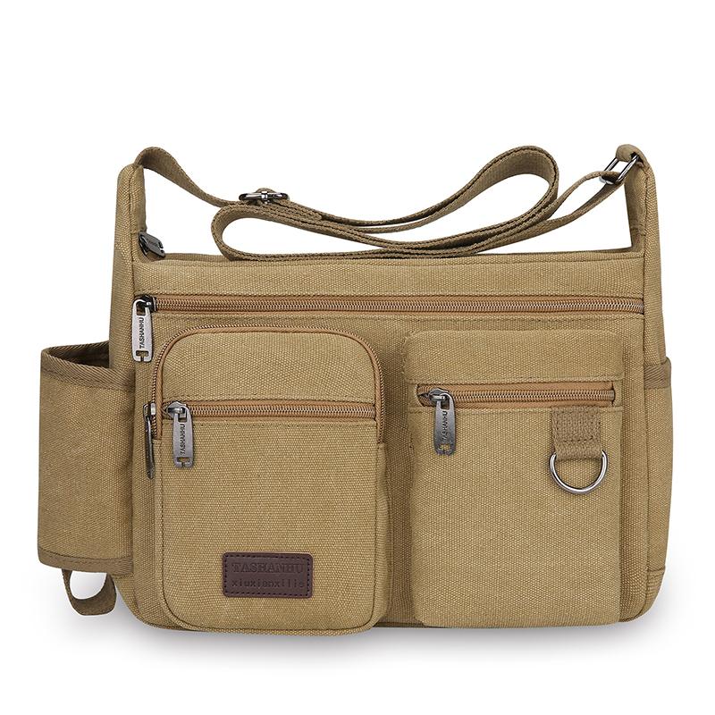

Мужские холщовые сумки на плечо, повседневная сумка-тоут, дорожная мужская сумка через плечо, роскошные сумки-мессенджеры, модная сумка высокого качества хаки