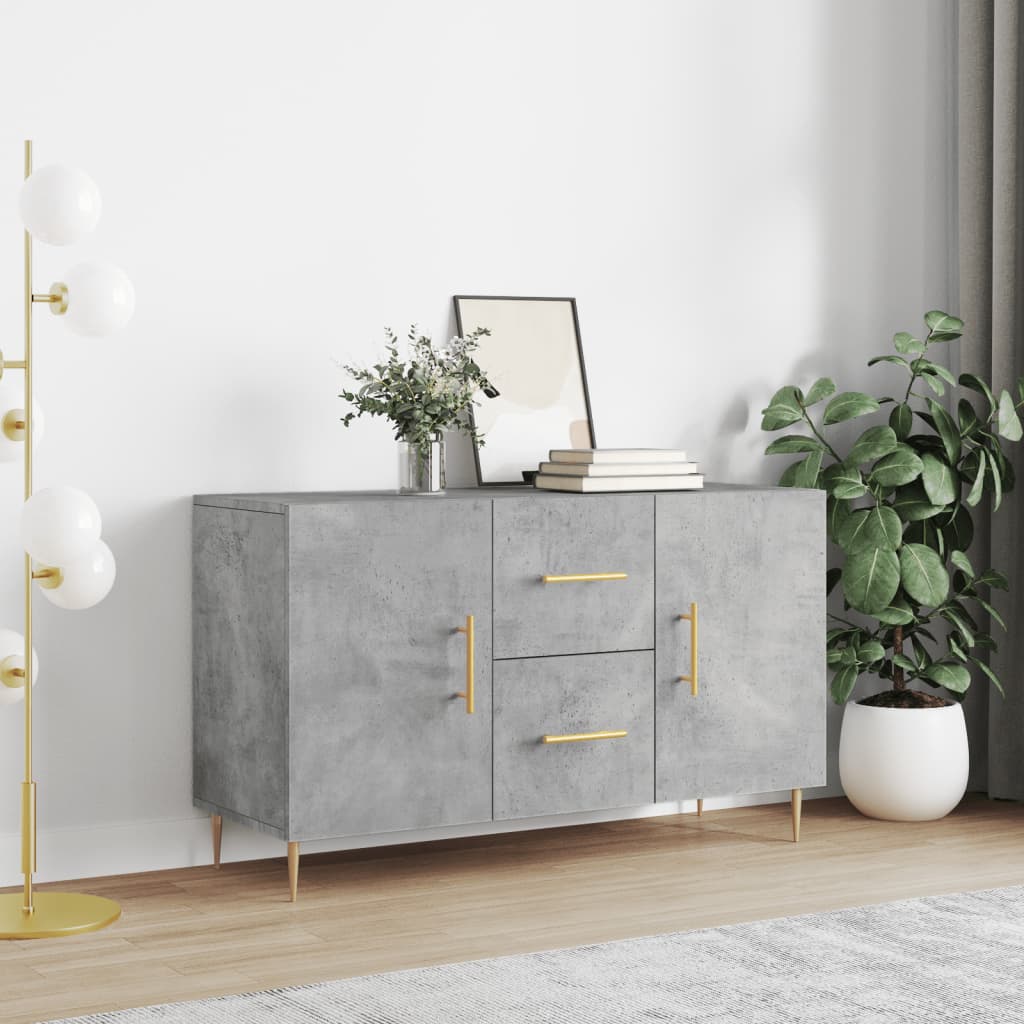 Vidaxl Kommode, Beton Grau, 100X36X60 Cm, Holzwerkstoff