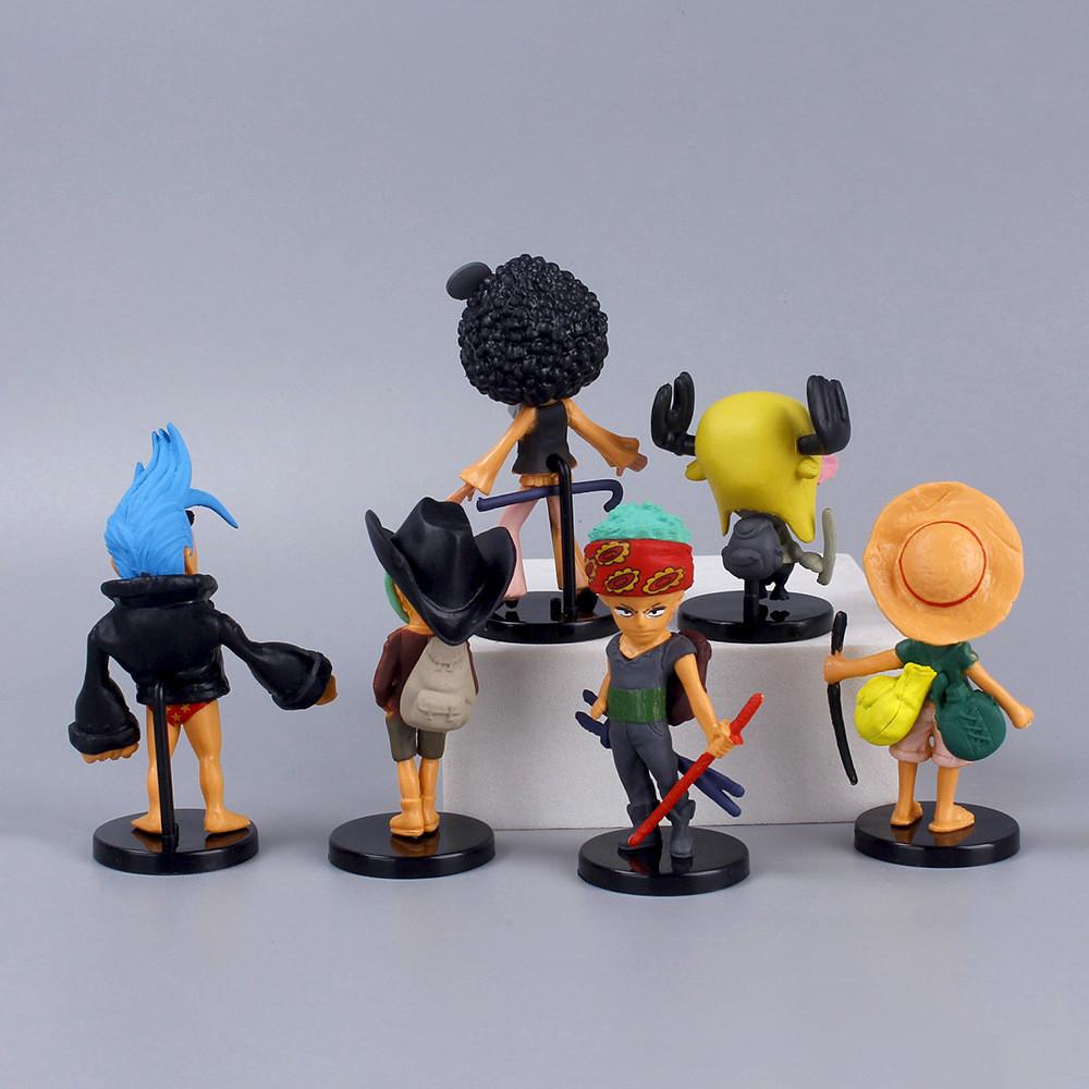 One Piece Cartoon Pvc Toy Set For Home Office Display And Collection