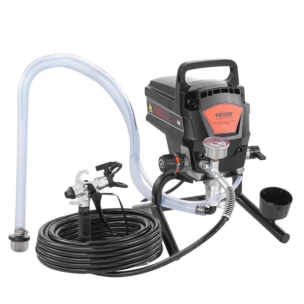 VEVOR Stand Airless Paint Sprayer, 950W 3000PSI High Efficiency Electric Airless Sprayer, Fine And Even Painting Effect