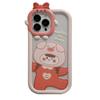 Pink Pig 2 In 1 Protector Capa Shockproof Shell For Iphone 11 12 Promax 14promax Plus 14 13 Pro Max Cute Girl Cartoon Phone Case