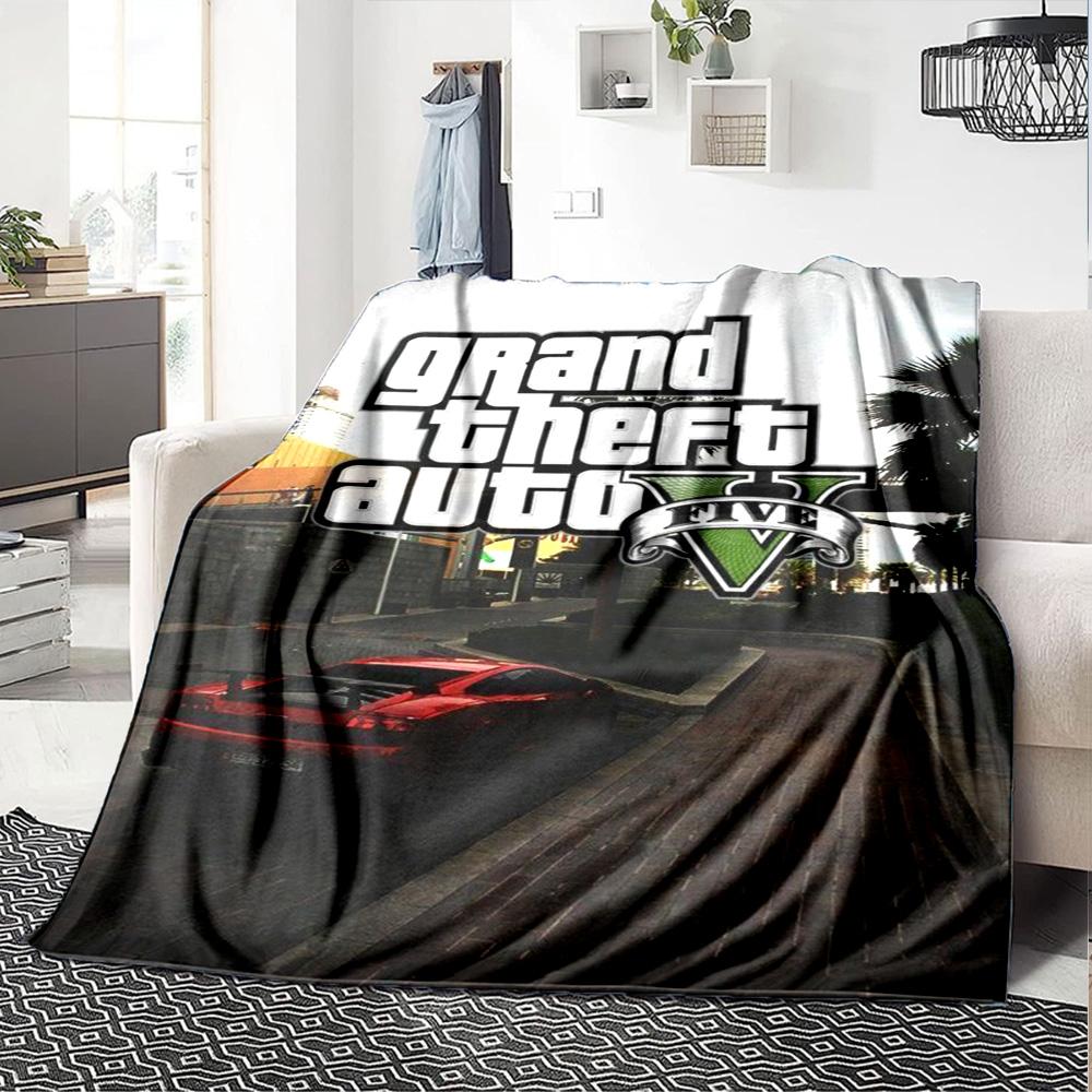 Grand Theft Auto Blanket Ultra-Soft Perfect for Chair Bedding Office Chair for All Seasons Warmthful Decor Gift for Travel Home Birthdays