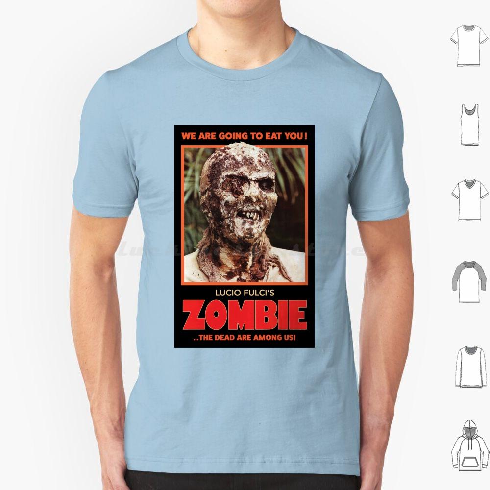 Lucio Fulcis ZombieRed T Shirt 6xl Cotton Cool Tee Luciofulci Fulci Horrormovie Horror Movies Zombies Zombie