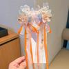 Mid-Autumn Hanfu Fairy Hair Clip - Women's & Children's Ancient Style Floral Tassel, Sweet Accessory for Girls