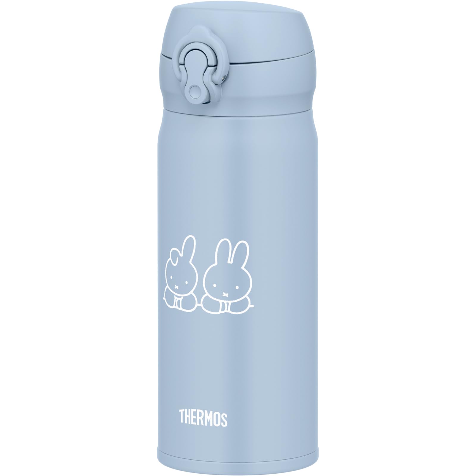 

Thermos Vacuum Insulated Portable Miffy Ash Removable Spout for Easy Stainless Steel Keeps Drinks Hot or ASB Mug, 400ml, Design, Blue, Cleaning,