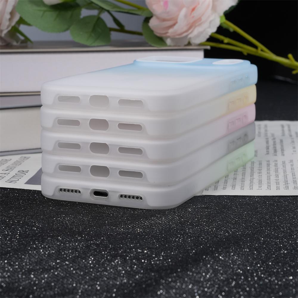 2 in 1 Gradient Jelly Magnetic Case For iPhone 17 Air 16 15 14 13 12 11 Pro Max For Magsafe Wireless Charging Matte Cover