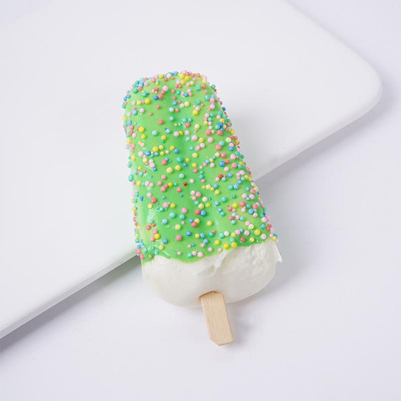 Soft Fake Popsicle Ice Cream Toys With Colorful Sprinkles Reusable For New Year Party Decor Food Model Teaching Aids