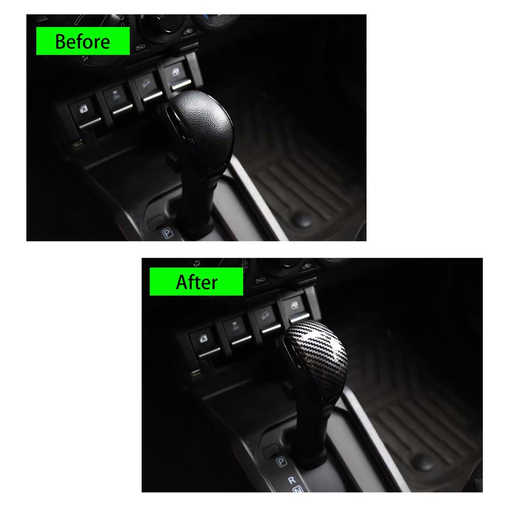 YYANBB Shift Knob Cover for Jimny Jimny Sierra Jimny Nomad Made of ABS Resin Prevents Comfortable Protects from Sweaty Hands (JB64W) / (JB74W) /
