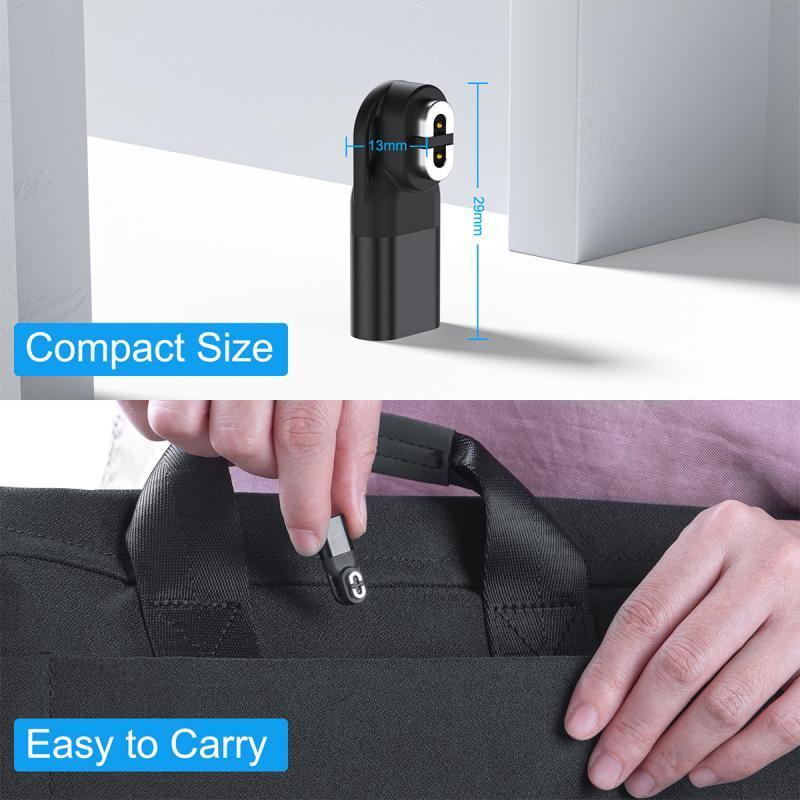 Adattatore di Ricarica Magnetica HdooLink per Cuffie a Conduzione Ossea AfterShokz AS800 Caricabatterie Auricolare Caricabatterie Mini USB Adattatore